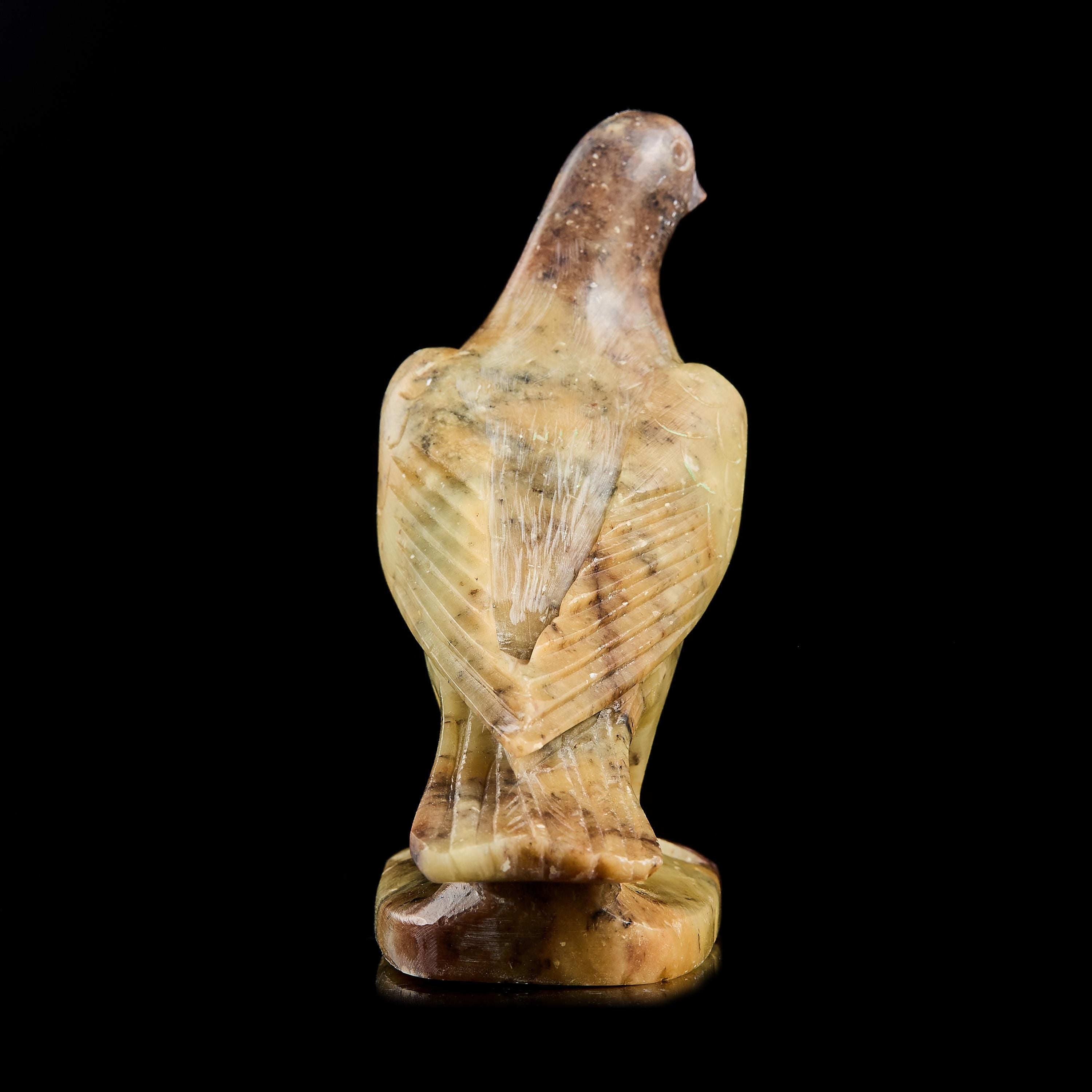 Vintage Soapstone Dove Figurine | Yup'ik Natural Stone Sculpture, Early-Mid 20th C.