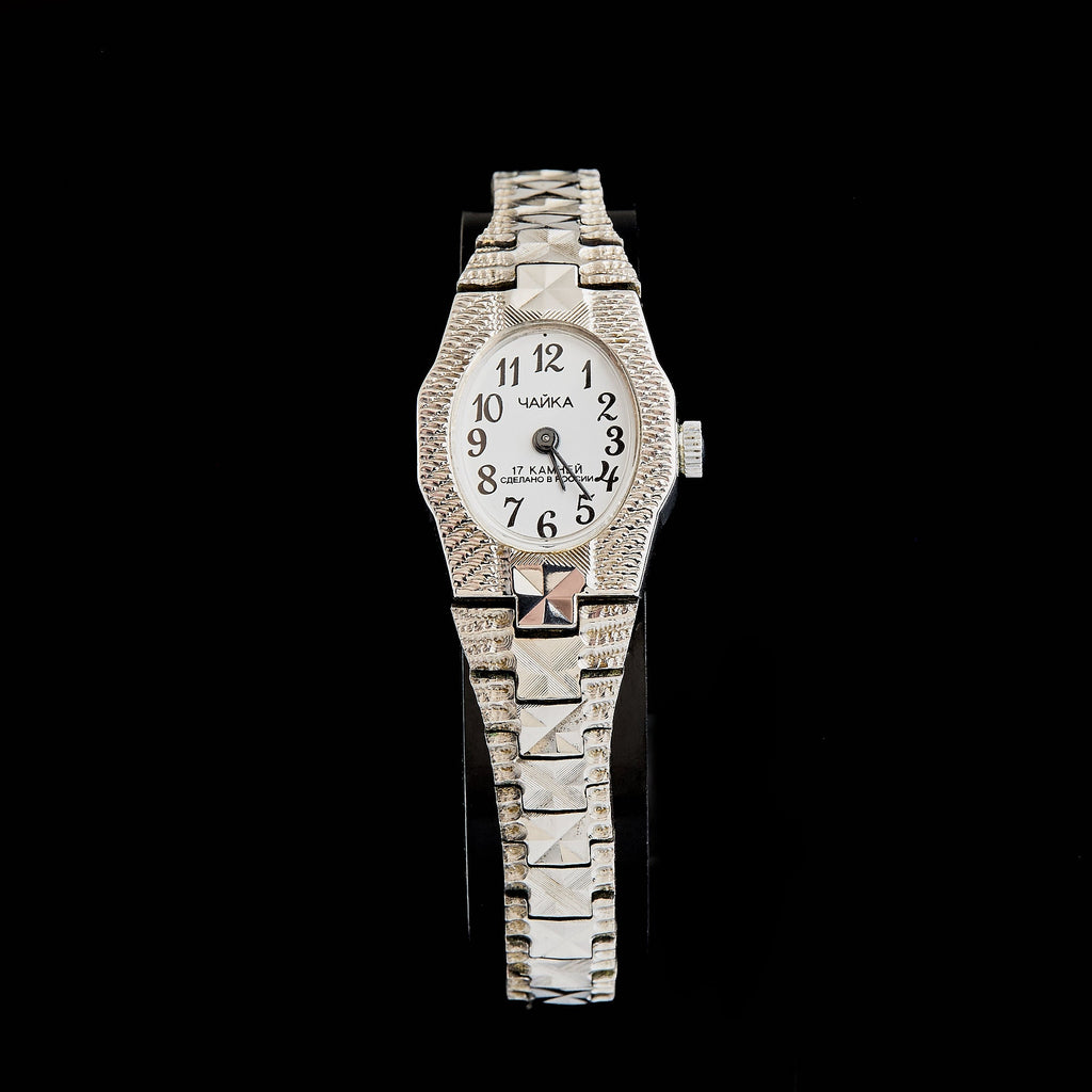 New Vintage "Chaika" Cocktail Watch (17 Jewels) | Soviet Women's Jewelry Watch