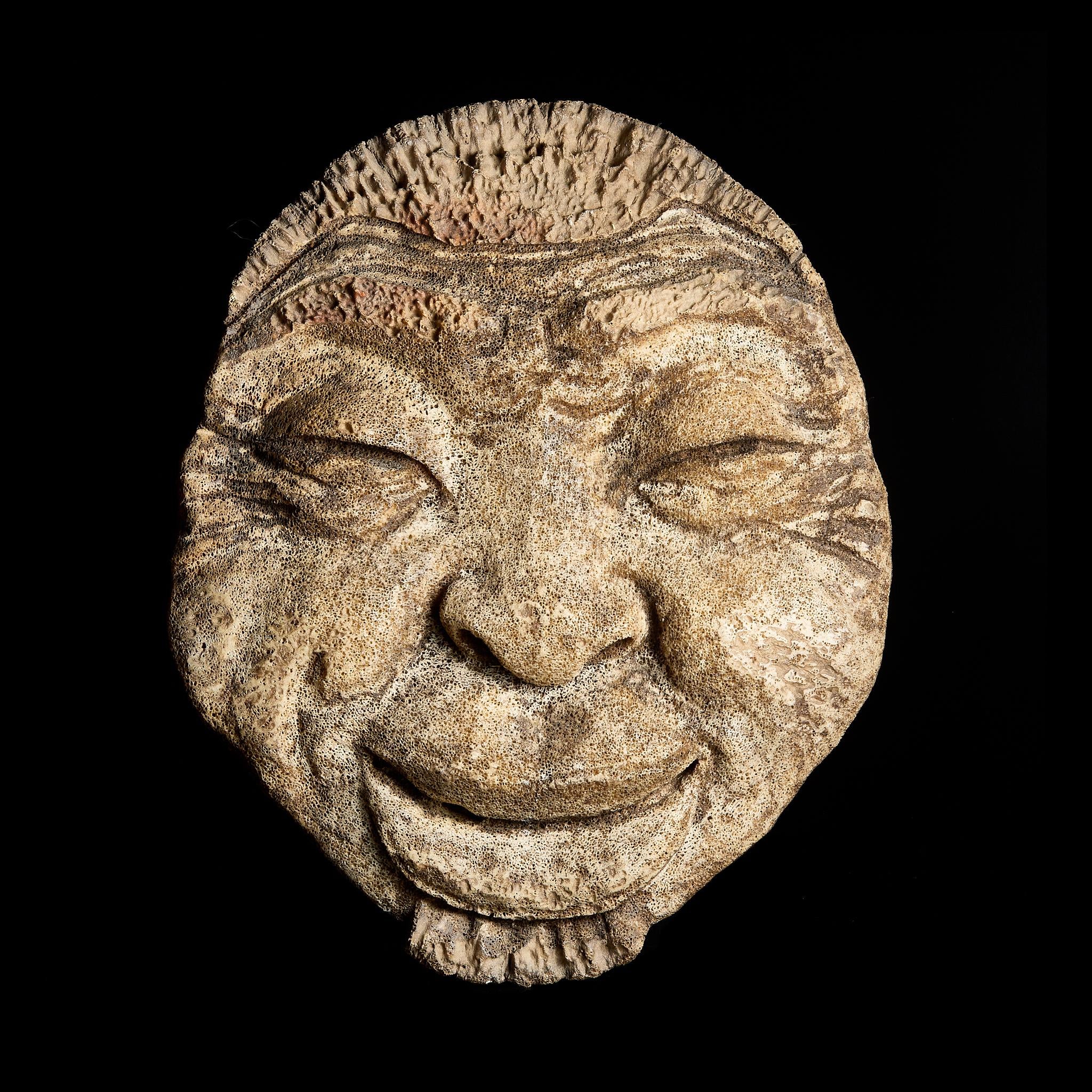 Authentic Inuit/Yupik Mask Carving from Whale Vertebrae | Bay of the Holy Cross 1991