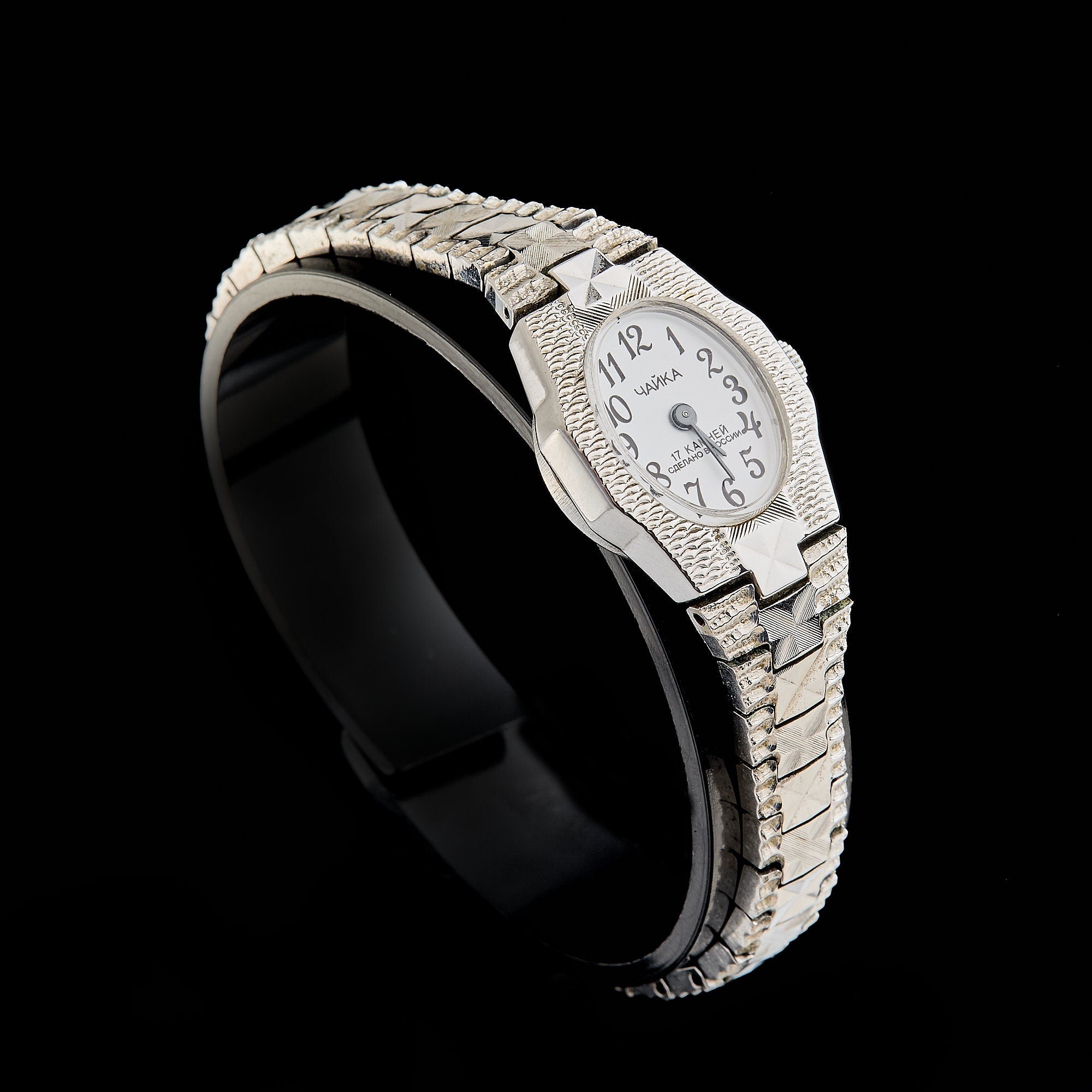 New Vintage "Chaika" Cocktail Watch (17 Jewels) | Soviet Women's Jewelry Watch