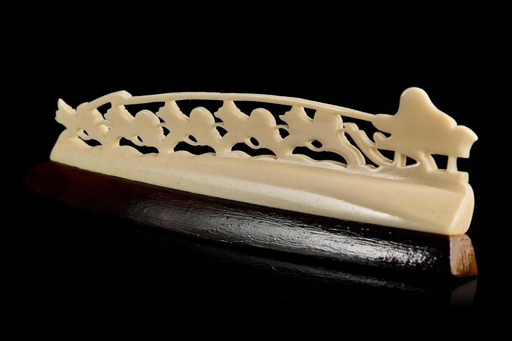 Collectible Vintage Inuit Sculpture (Sleigh Team) | Carved Figure, USSR 1950s–60s
