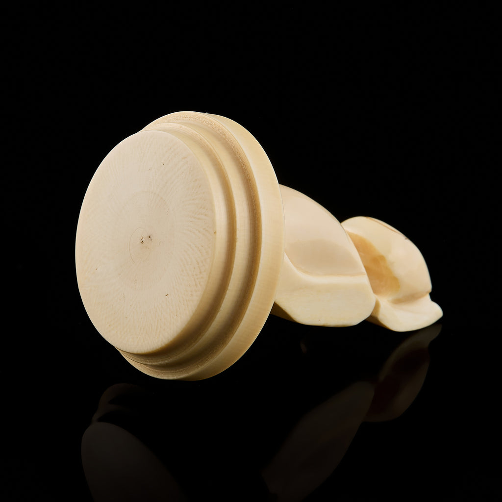 Vintage Inuit Billiken Figurine Carving | Yupik Talisman, Uelen Craft, Early-Mid 20th C.