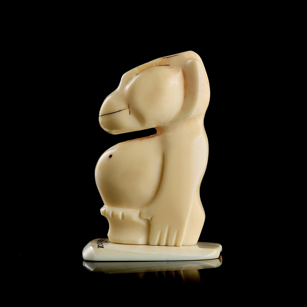 Vintage Inuit Billiken Figurine, Yupik Folk Art, Chukotka Collectible