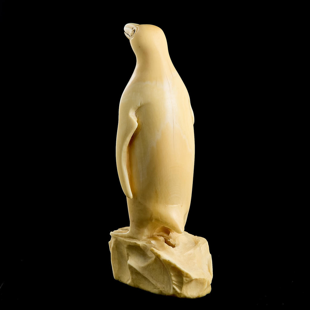 Vintage Inuit Carved Antarctic Penguin Figurine | Yupik Art, Early-Mid 20th C.