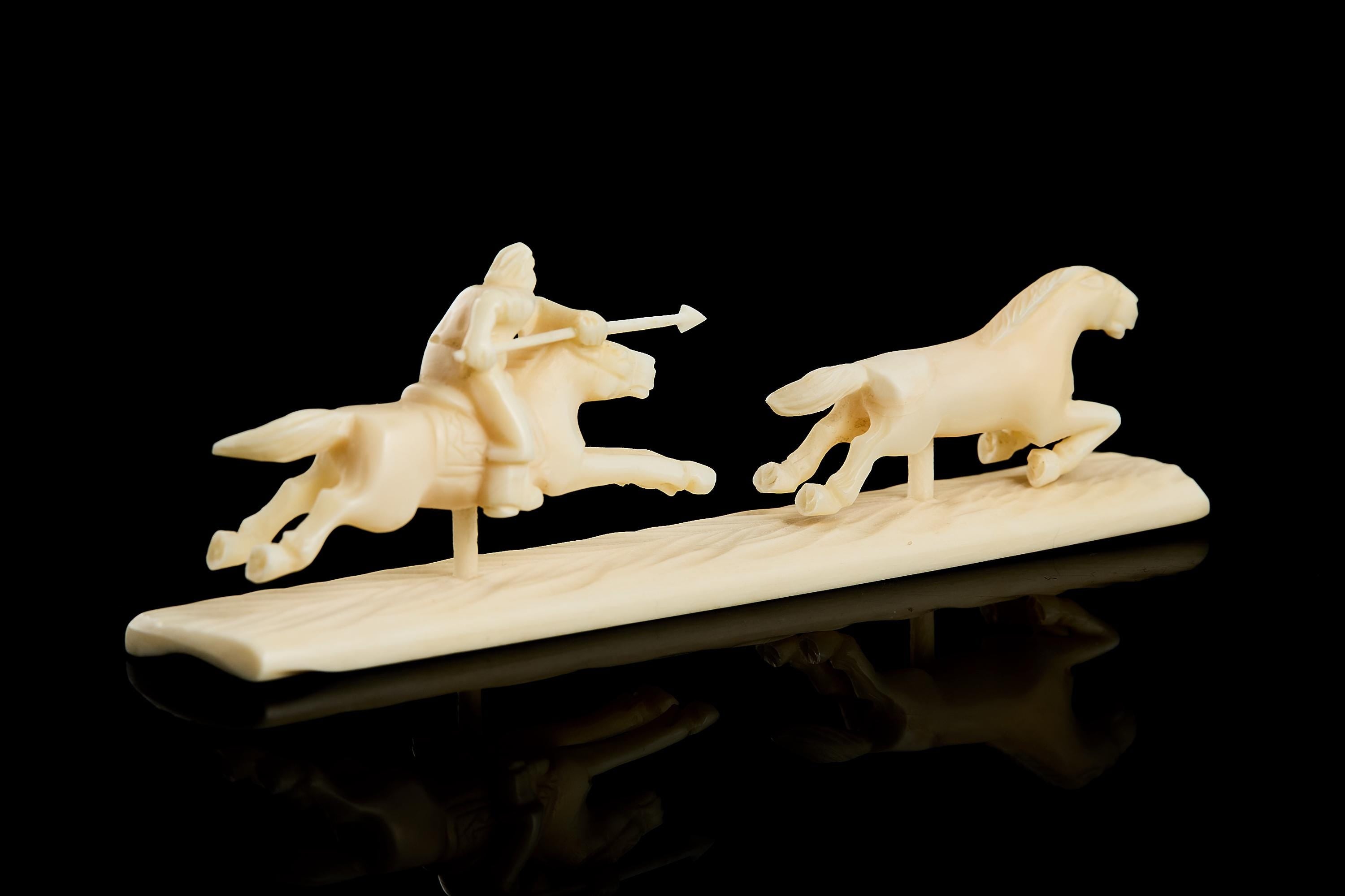 Authentic Inuit Carving: Vintage Arctic Eskimo Scene | Yupik Art, Chukotka, 1970s