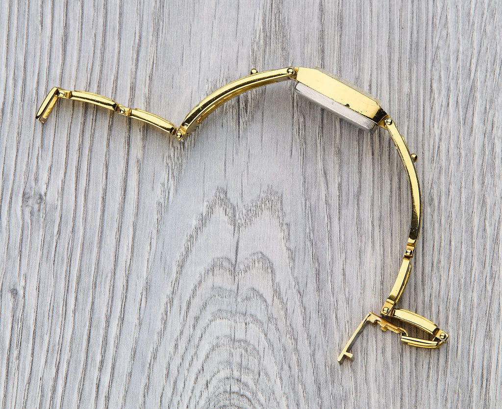 Vintage LUCH Cocktail Watch (16 Jewels) | Gold Plated Bracelet, 90s Model