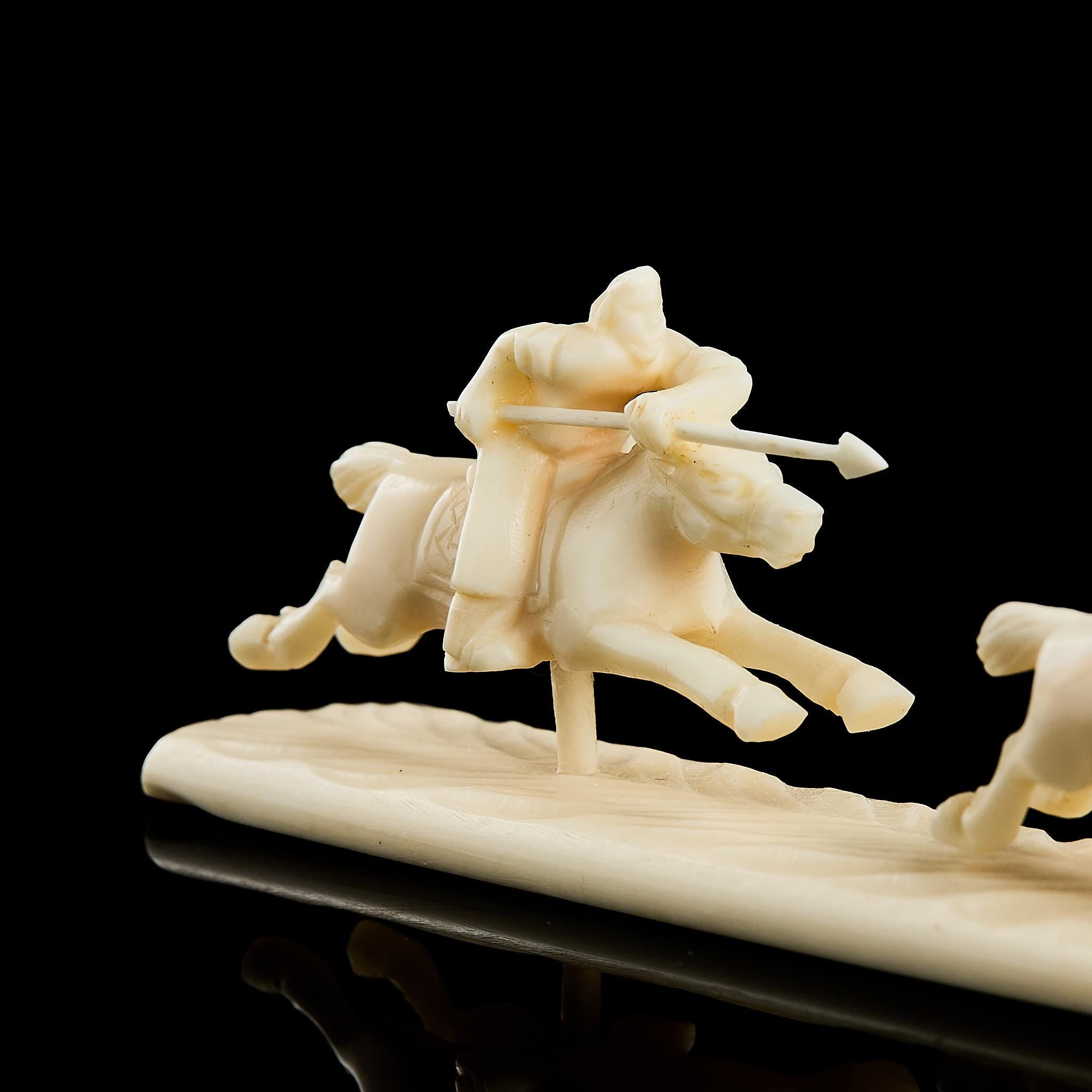 Authentic Inuit Carving: Vintage Arctic Eskimo Scene | Yupik Art, Chukotka, 1970s