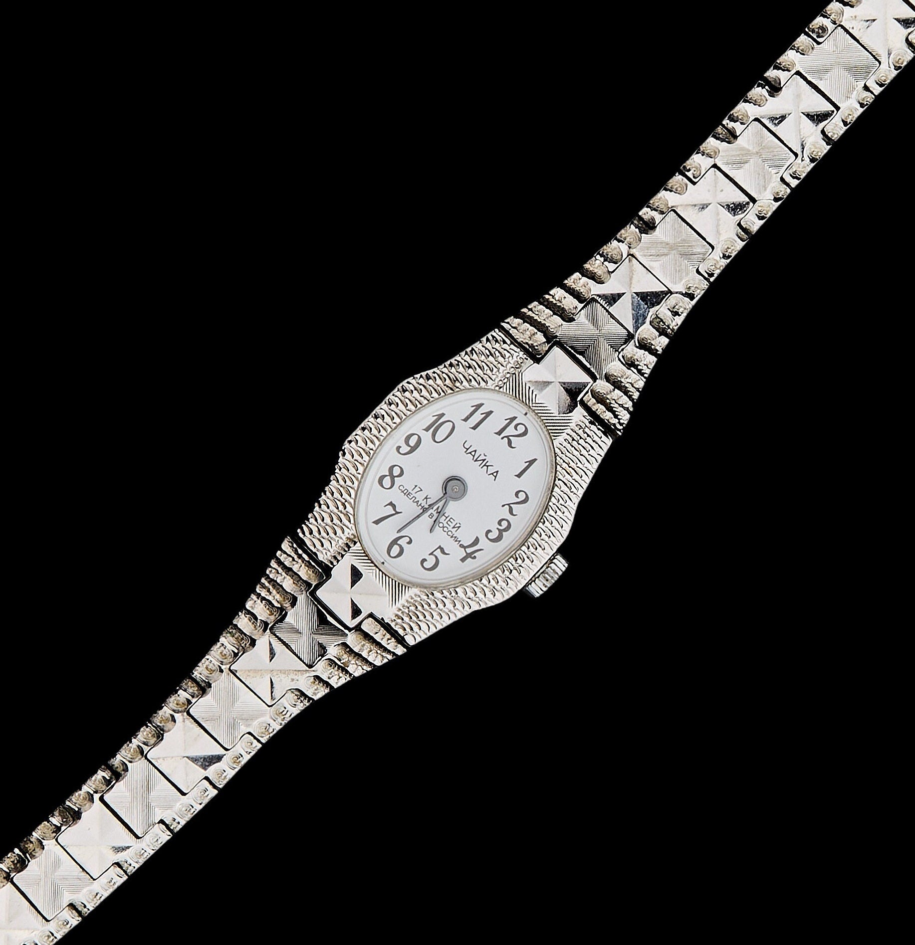 New Vintage "Chaika" Cocktail Watch (17 Jewels) | Soviet Women's Jewelry Watch