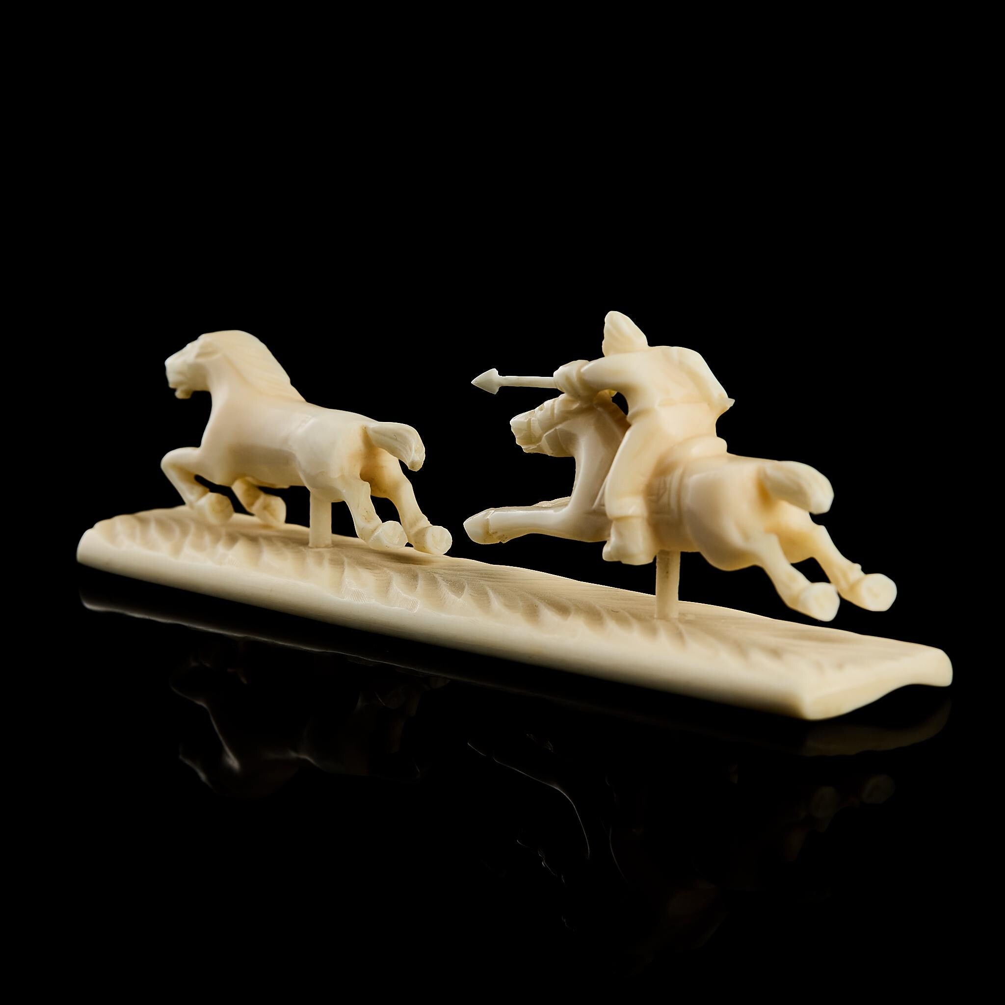 Authentic Inuit Carving: Vintage Arctic Eskimo Scene | Yupik Art, Chukotka, 1970s