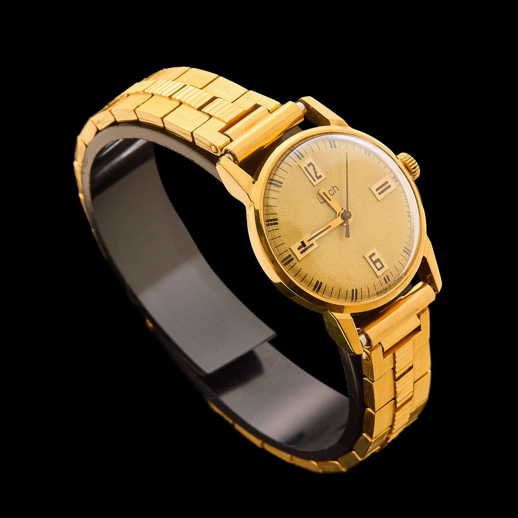 Vintage LUCH Gold-Plated Women's Watch | Aurum 10 Coating, Shockproof, Conditionally New