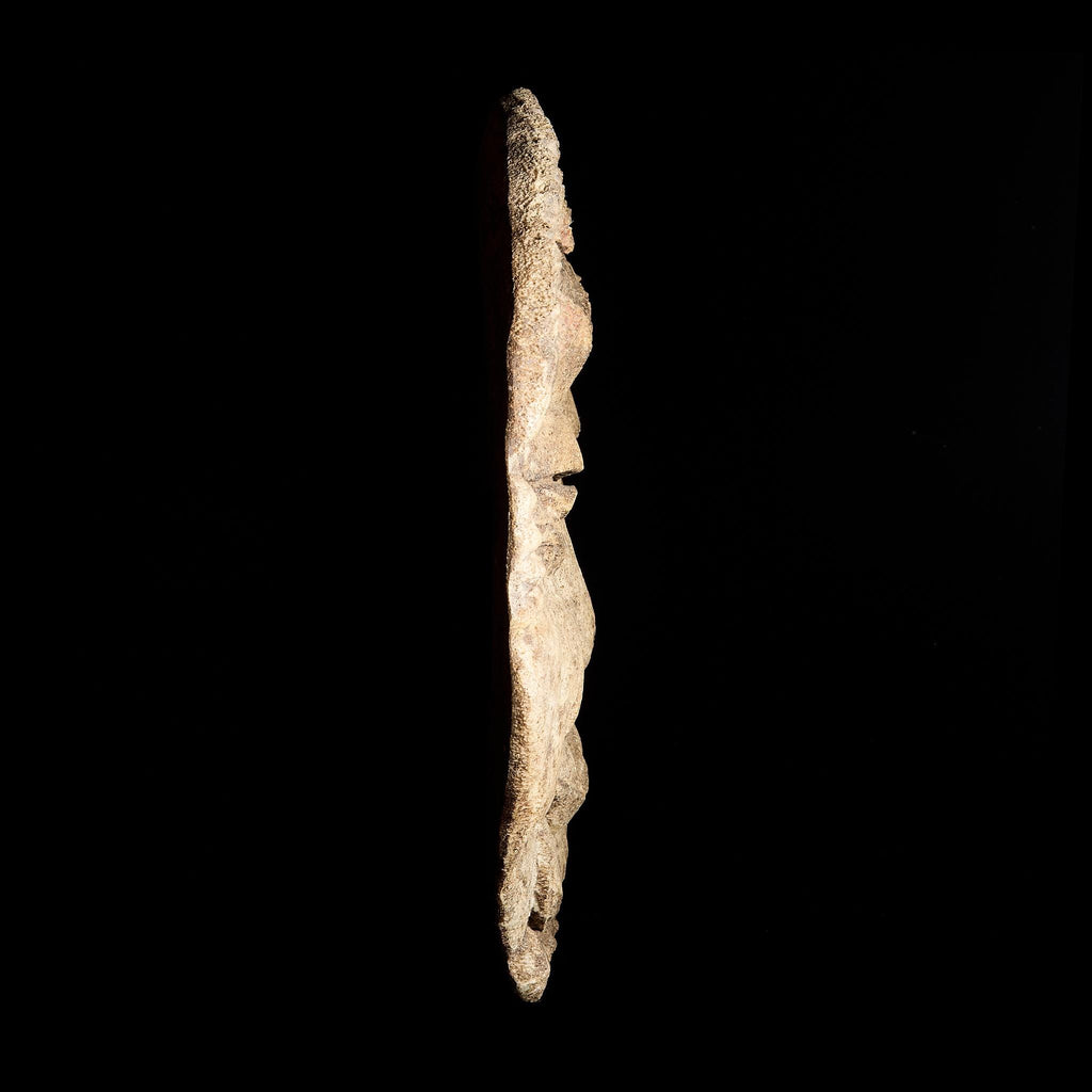 Authentic Inuit/Yupik Mask Carving from Whale Vertebrae | Bay of the Holy Cross 1991