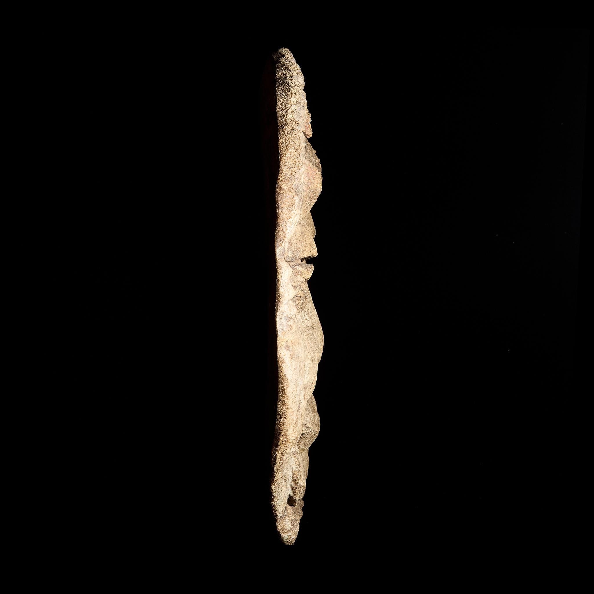 Authentic Inuit/Yupik Mask Carving from Whale Vertebrae | Bay of the Holy Cross 1991