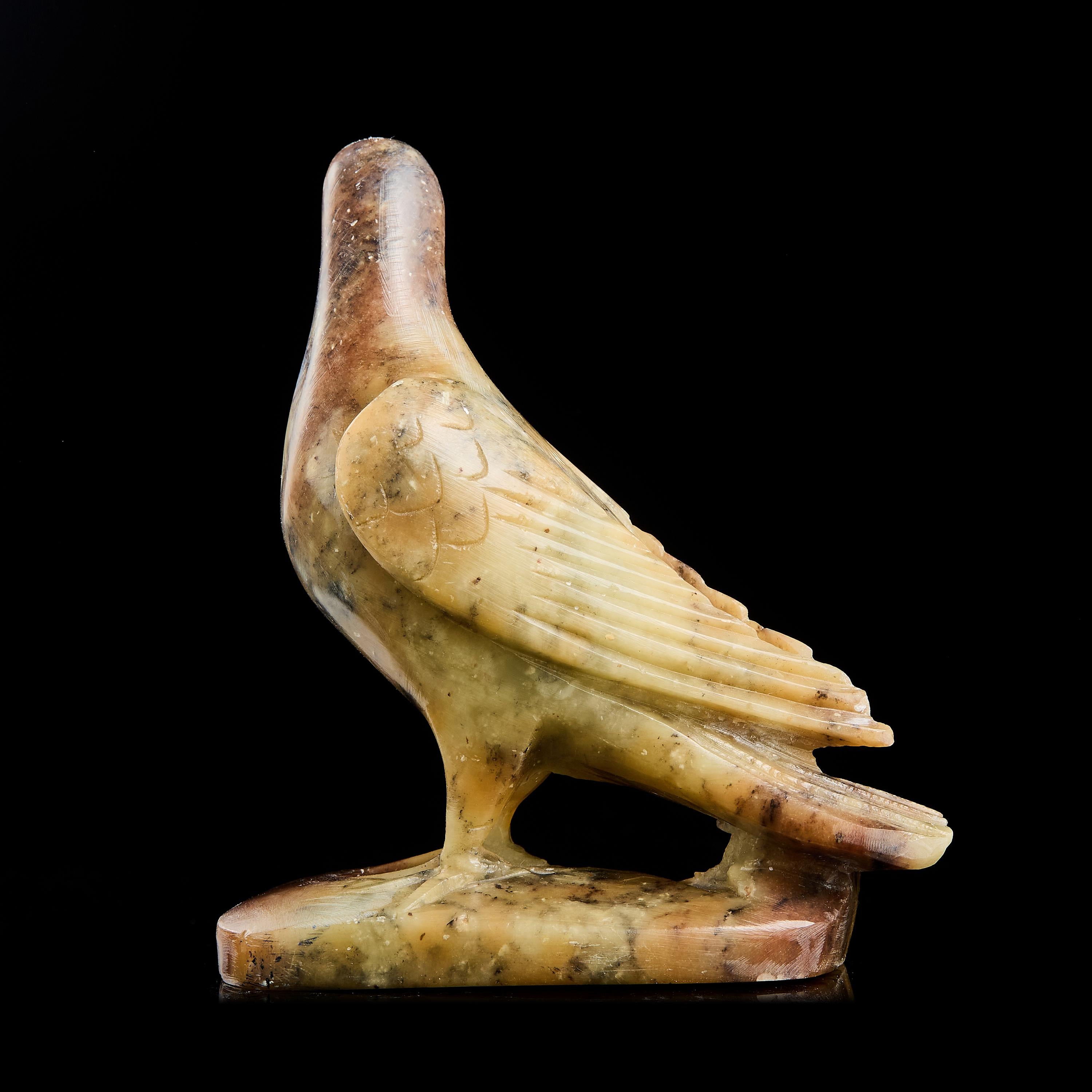 Vintage Soapstone Dove Figurine | Yup'ik Natural Stone Sculpture, Early-Mid 20th C.
