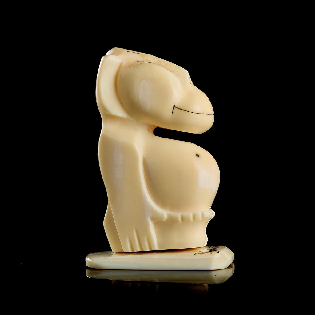 Vintage Inuit Billiken Figurine, Yupik Folk Art, Chukotka Collectible