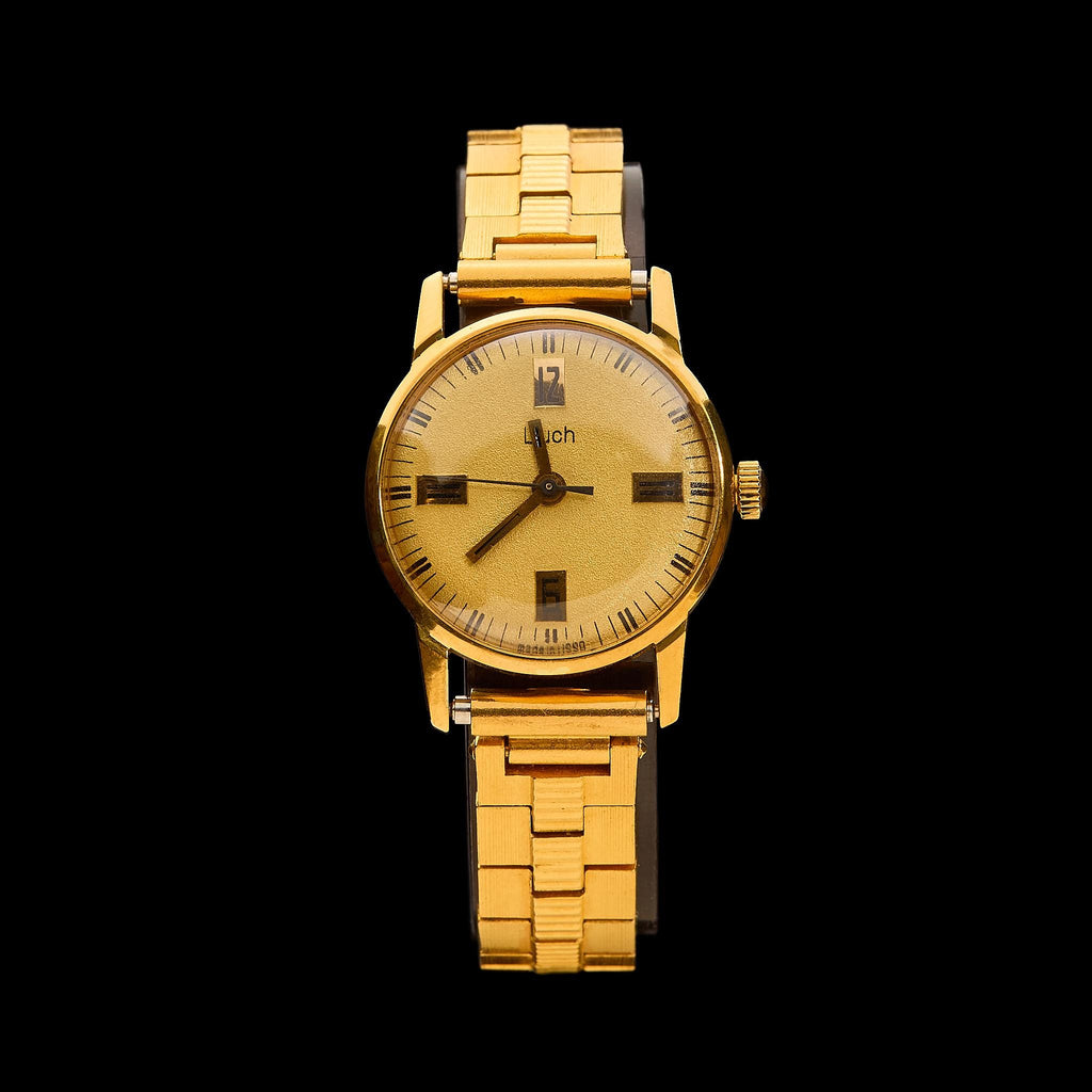 Vintage LUCH Gold-Plated Women's Watch | Aurum 10 Coating, Shockproof, Conditionally New