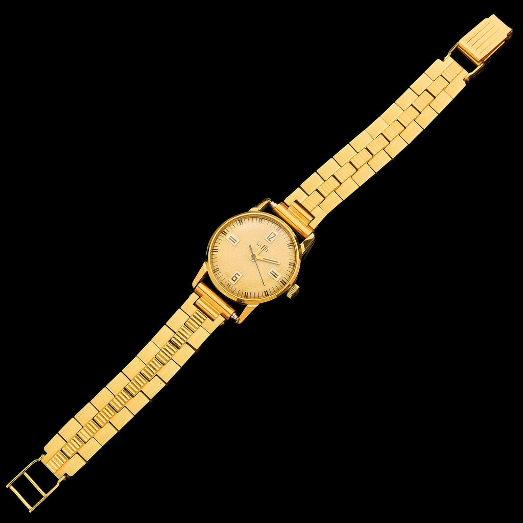 Vintage LUCH Gold-Plated Women's Watch | Aurum 10 Coating, Shockproof, Conditionally New