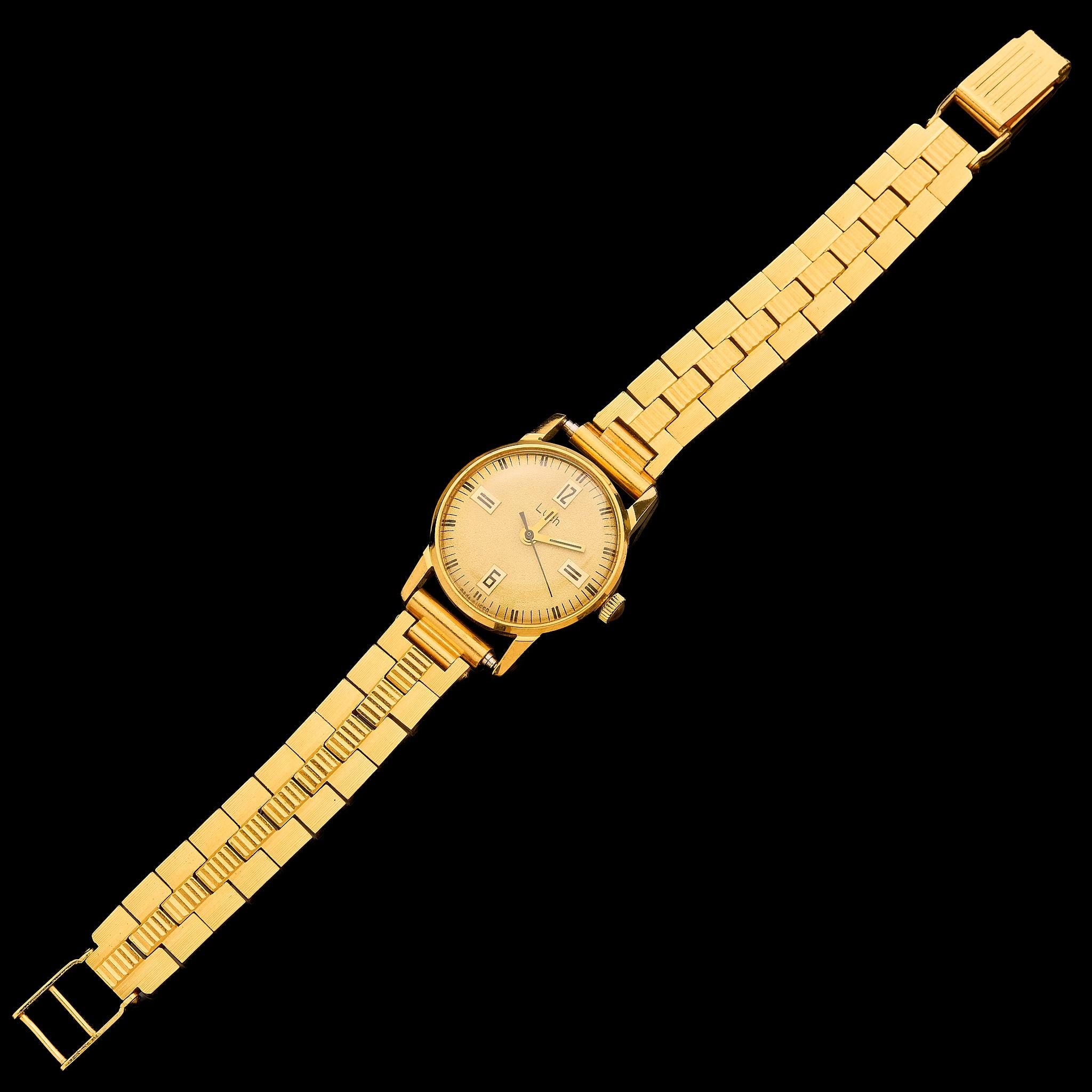 Vintage LUCH Gold-Plated Women's Watch | Aurum 10 Coating, Shockproof, Conditionally New
