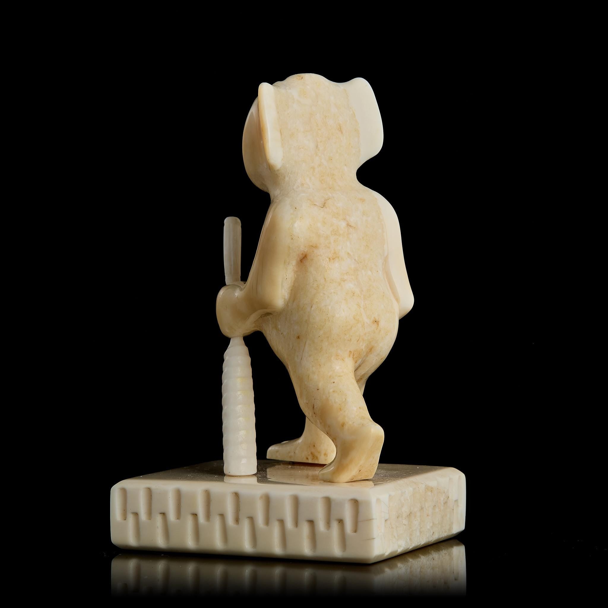 Vintage Inuit Billiken Figurine, Eskimo Carving for Luck, Alaskan Folk Art