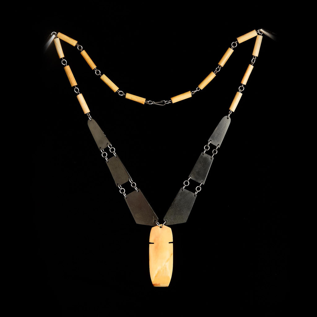 Vintage Billiken Pendant (Talisman) Carved Bone, USSR 50s–60s