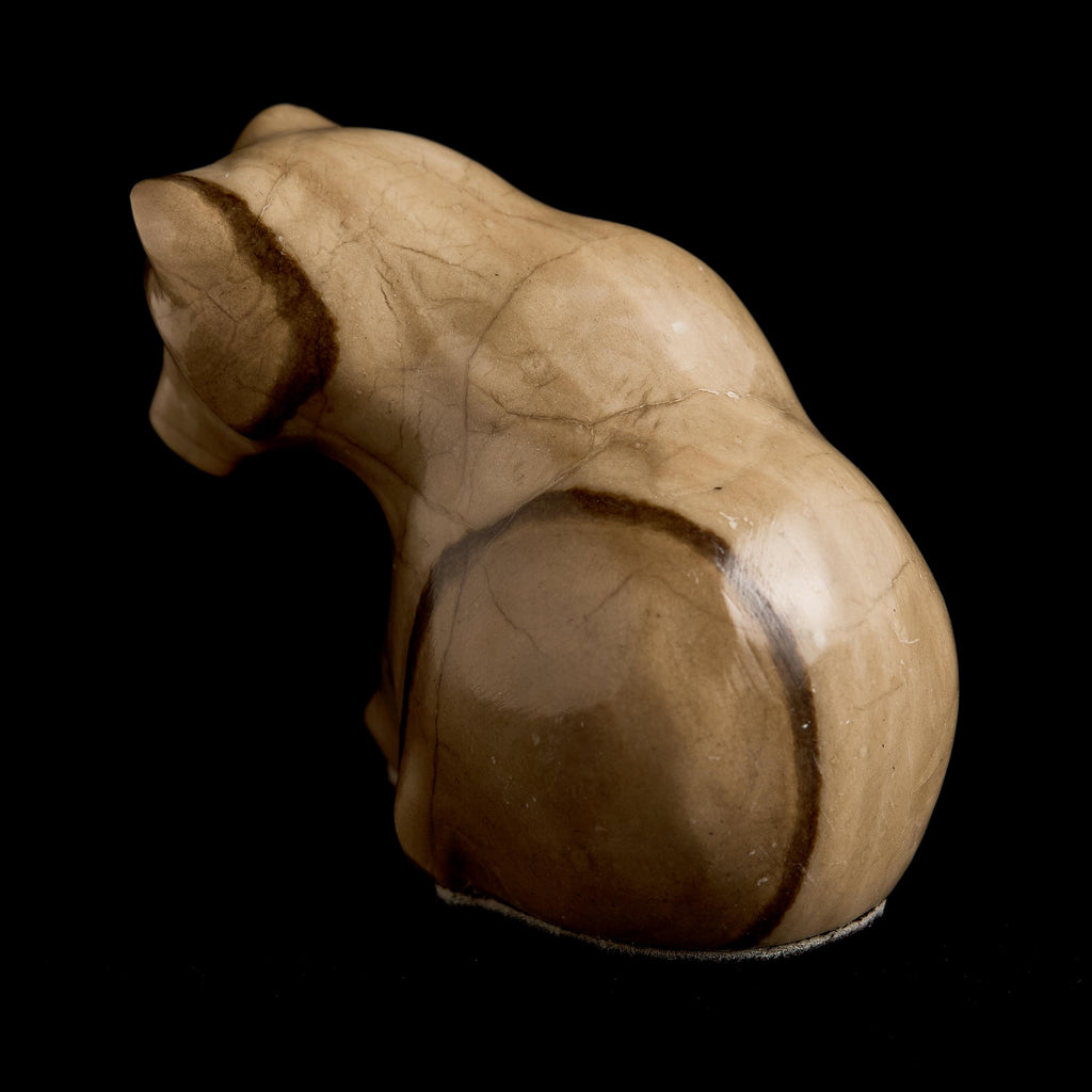 Vintage Inuit Stone Bear Figurine | Yupik Craft Carving, Early-Mid 20th C.