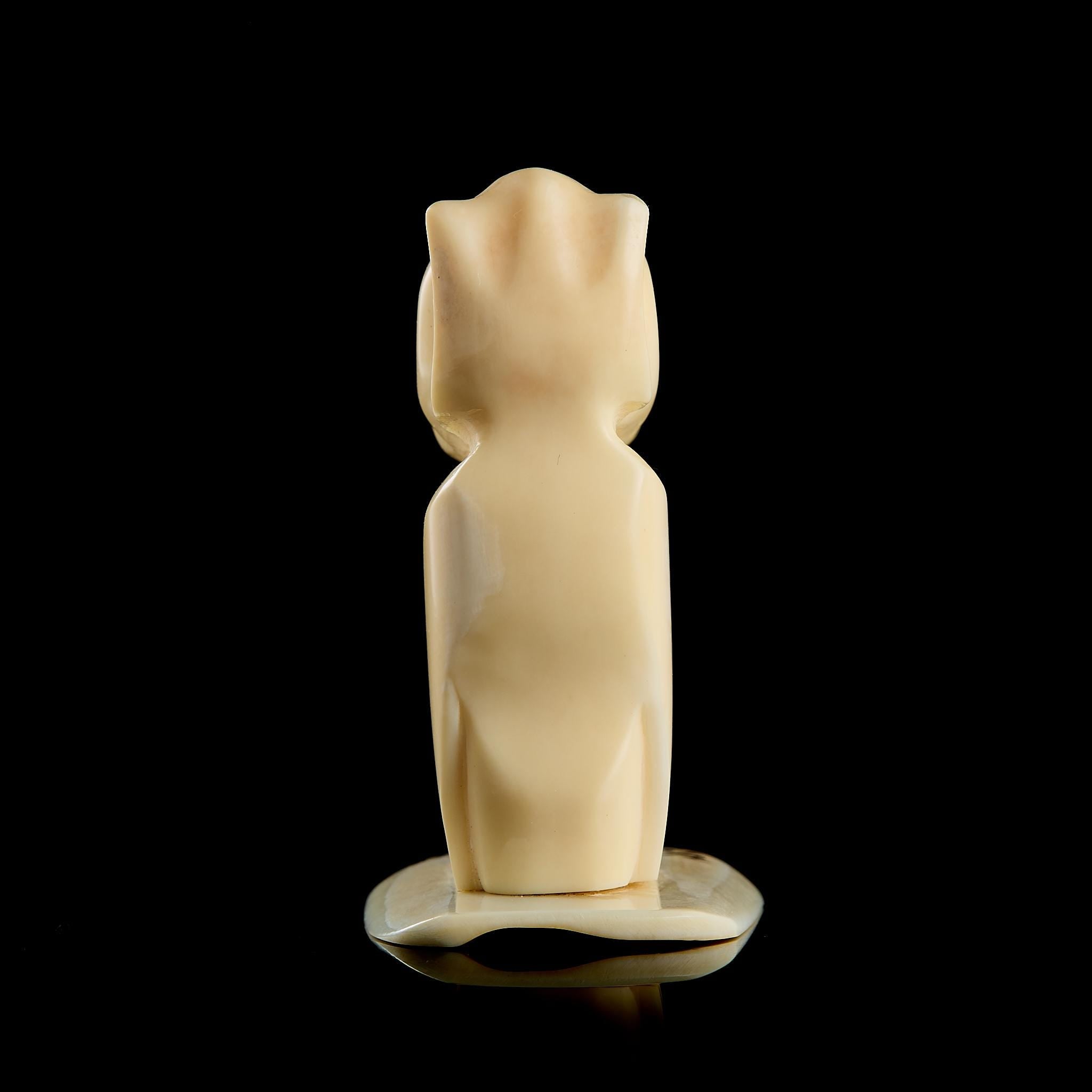 Vintage Inuit Billiken Figurine, Yupik Folk Art, Chukotka Collectible