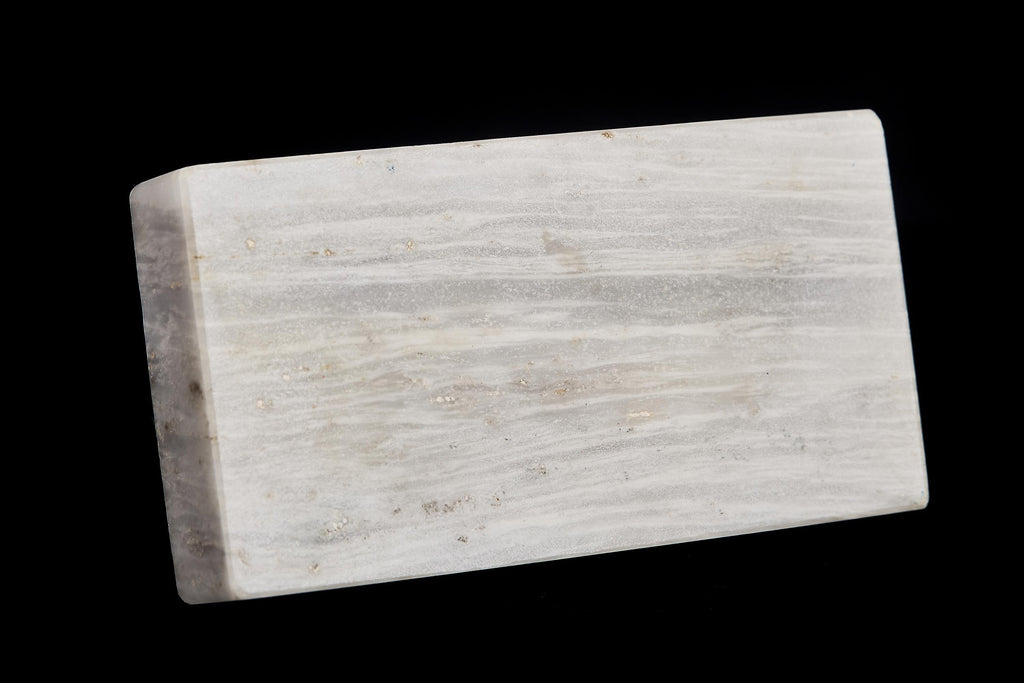 Vintage Inuit Marble Walrus Figurine on Ice Floe Base | Yup'ik Stone Sculpture, Early-Mid 20th C.